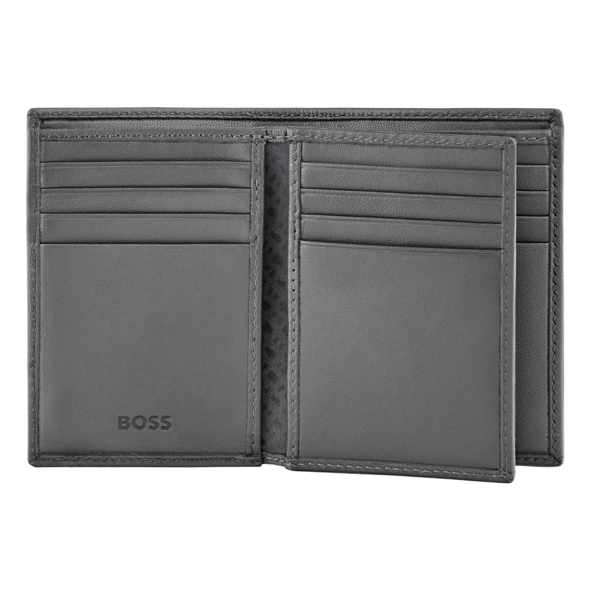 Card Holder With Flap Double B Saffiano Black