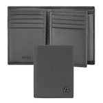 Card Holder With Flap And Money Pocket Double B Saffiano Black