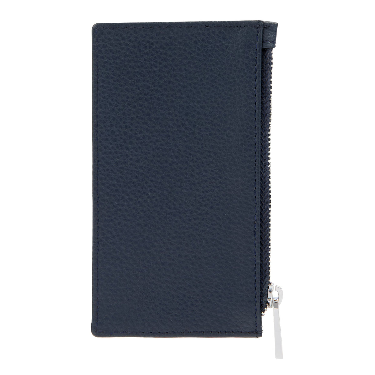 Card Holder Zip Classic Grained Black