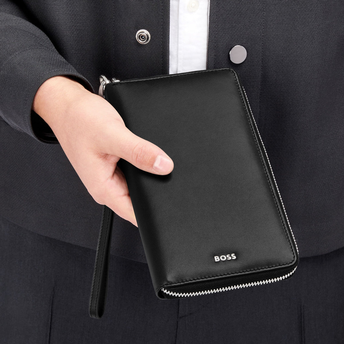 Travel Wallet Classic Smooth Black