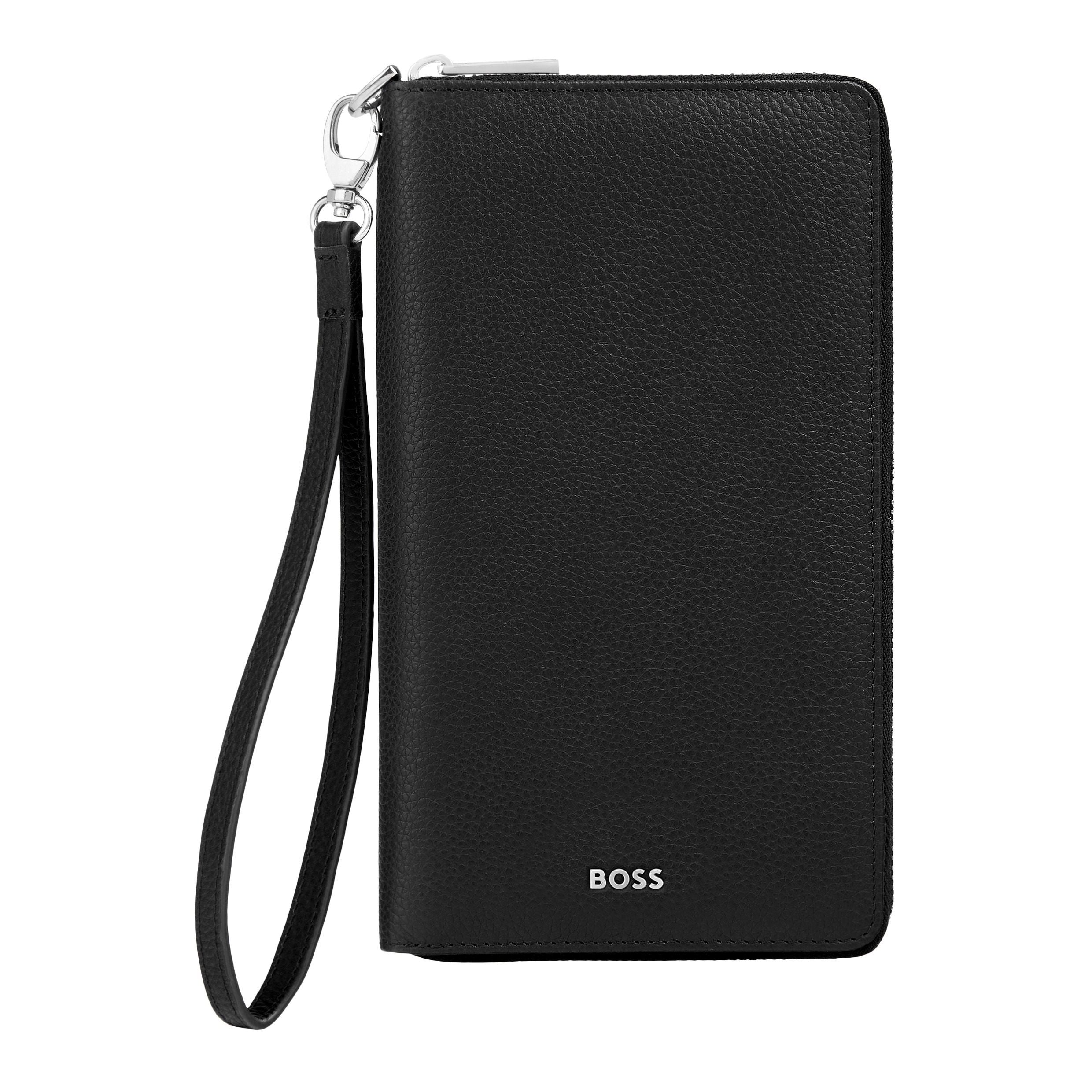 Travel Wallet Classic Grained Black