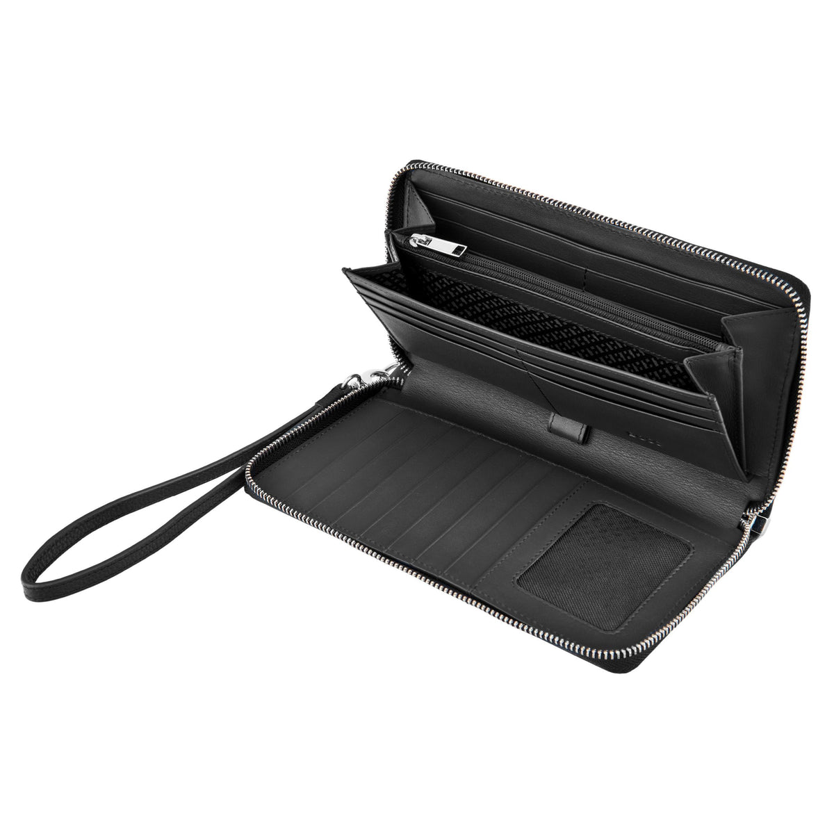Travel Wallet Classic Grained Black