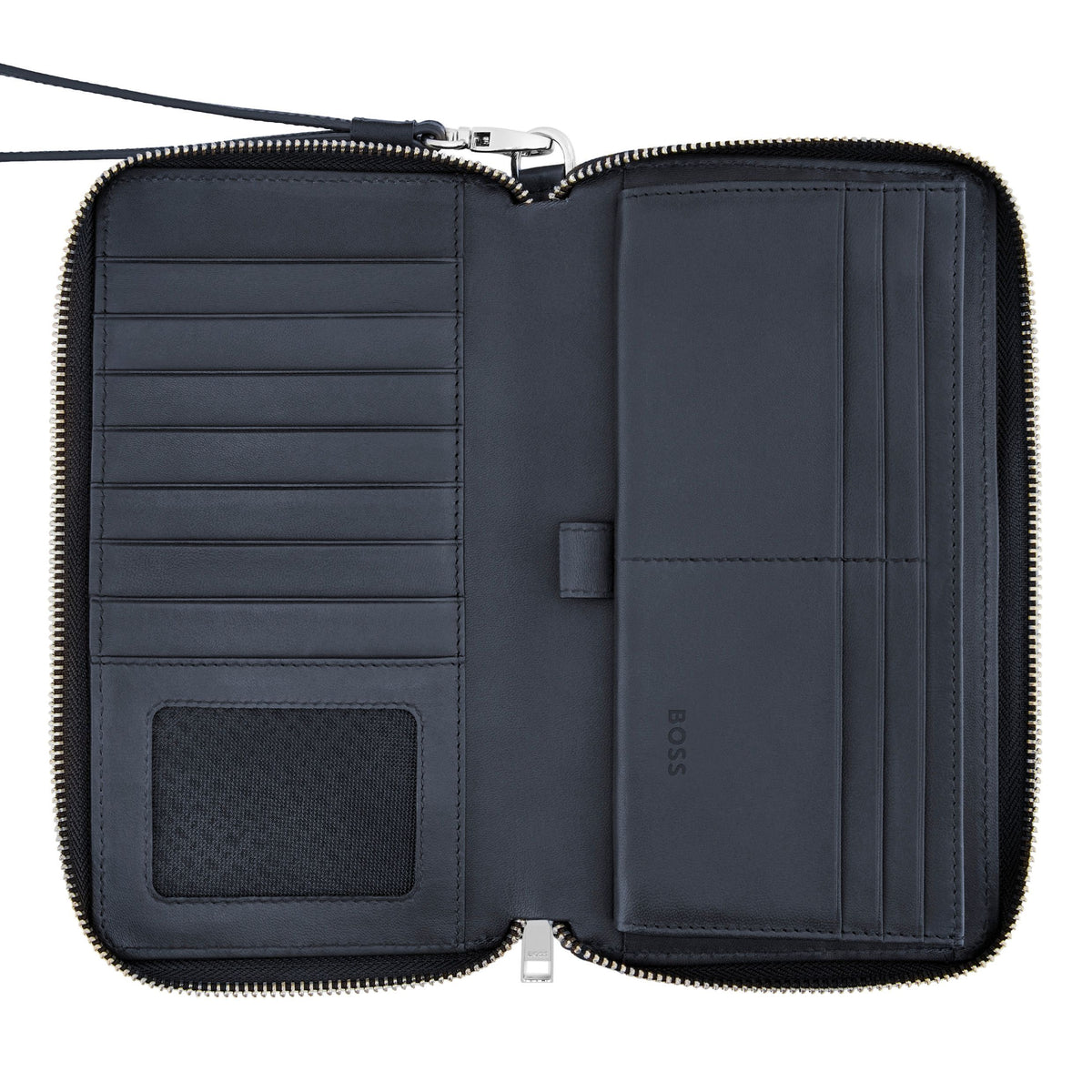 Travel Wallet Classic Grained Black