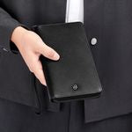 Travel Wallet Double B Saffiano Black
