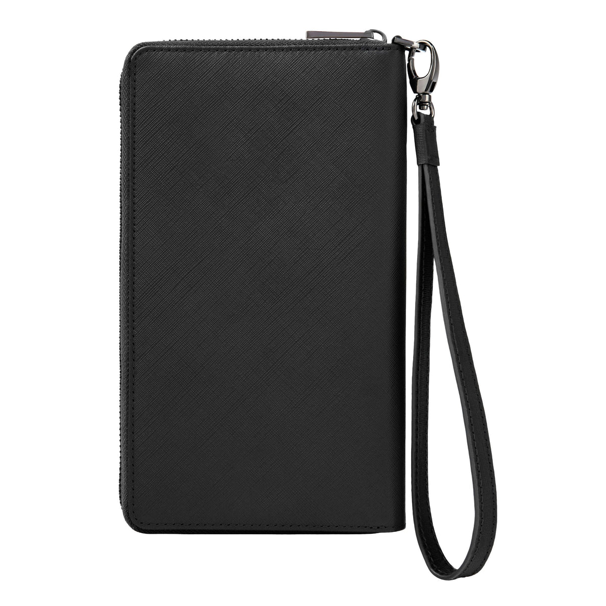 Travel Wallet Double B Saffiano Black