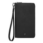 Travel Wallet Double B Saffiano Black