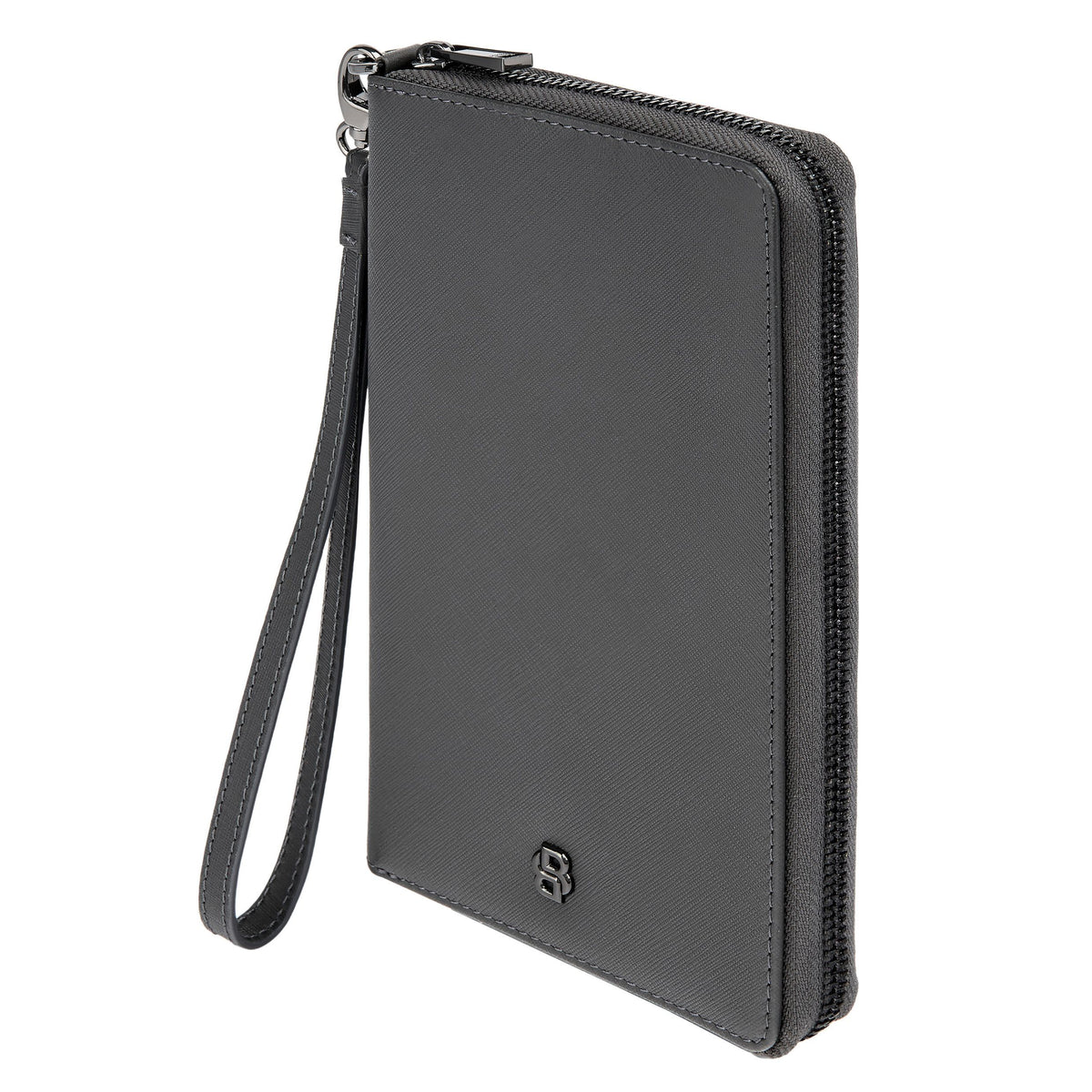 Travel Wallet Double B Saffiano Black