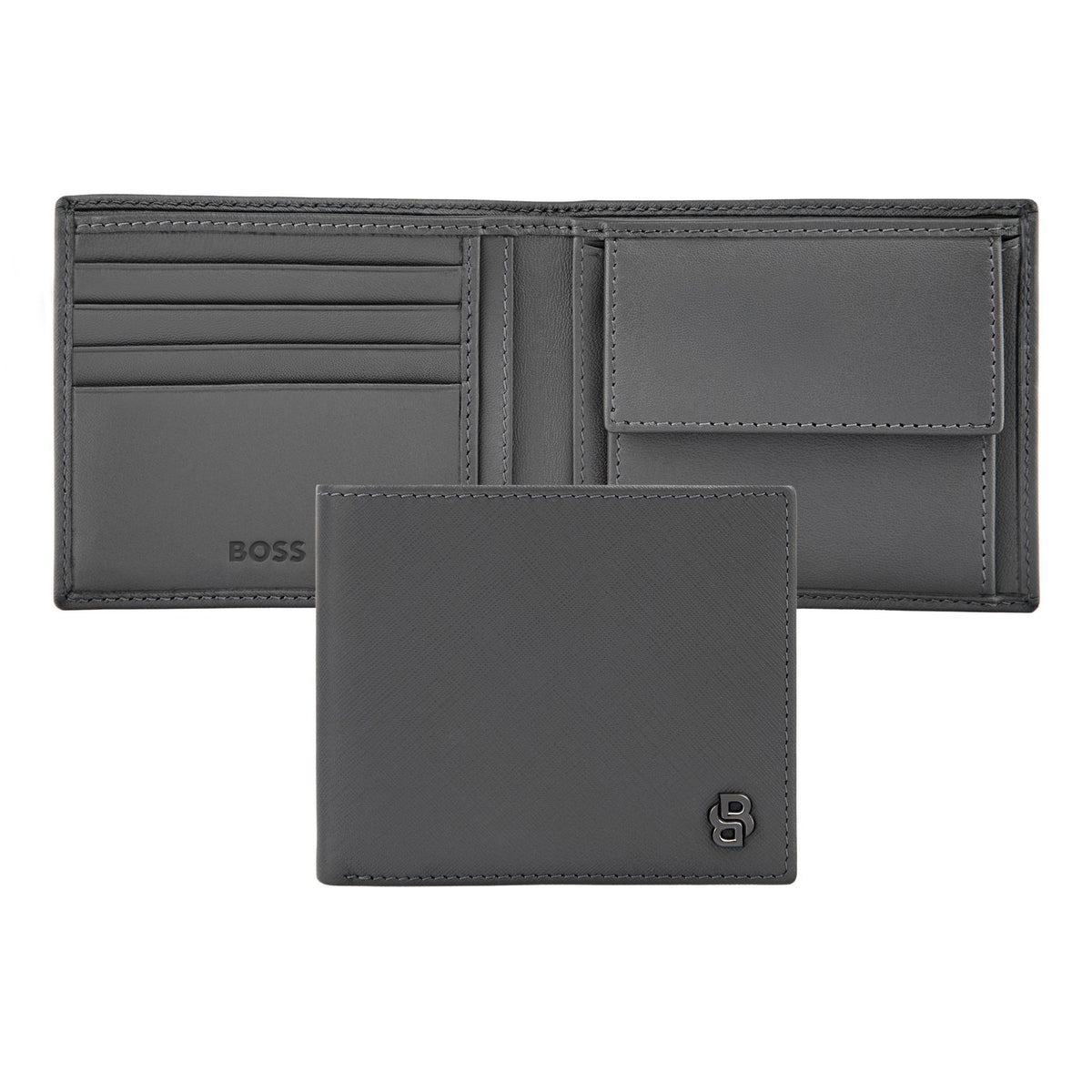 Money Wallet Double B Saffiano Black