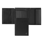 Money Wallet With Flap Double B Saffiano Black