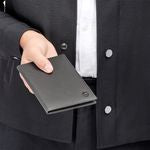 Passport Holder Double B Saffiano Black