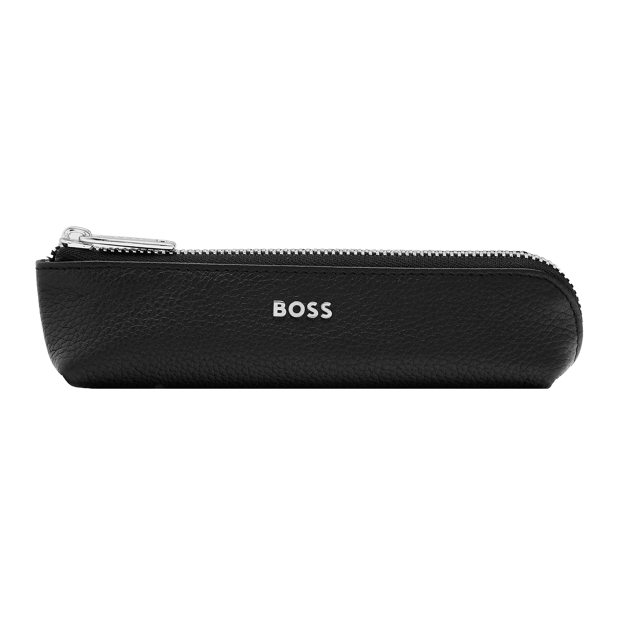 Small Pen Case Classic Grained Black