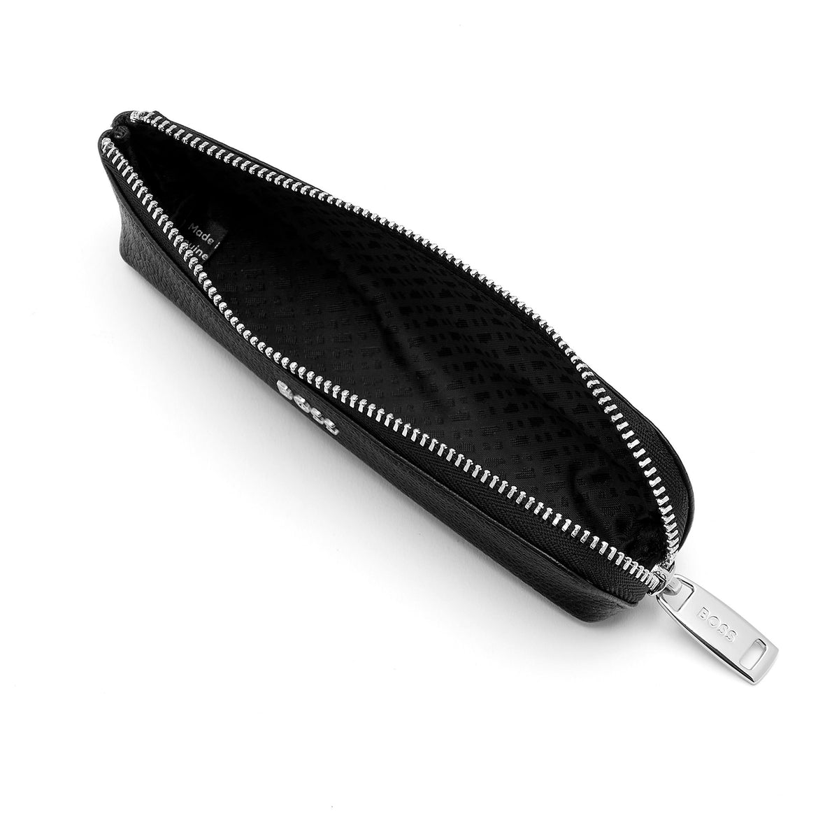 Small Pen Case Classic Grained Black