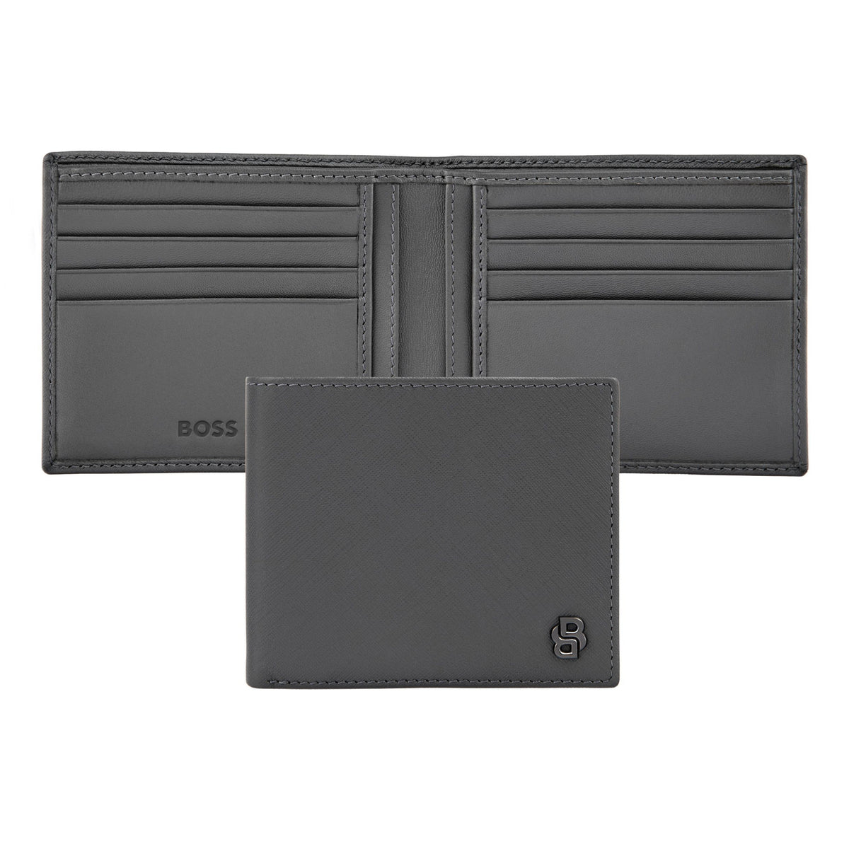 Wallet Double B Saffiano Black
