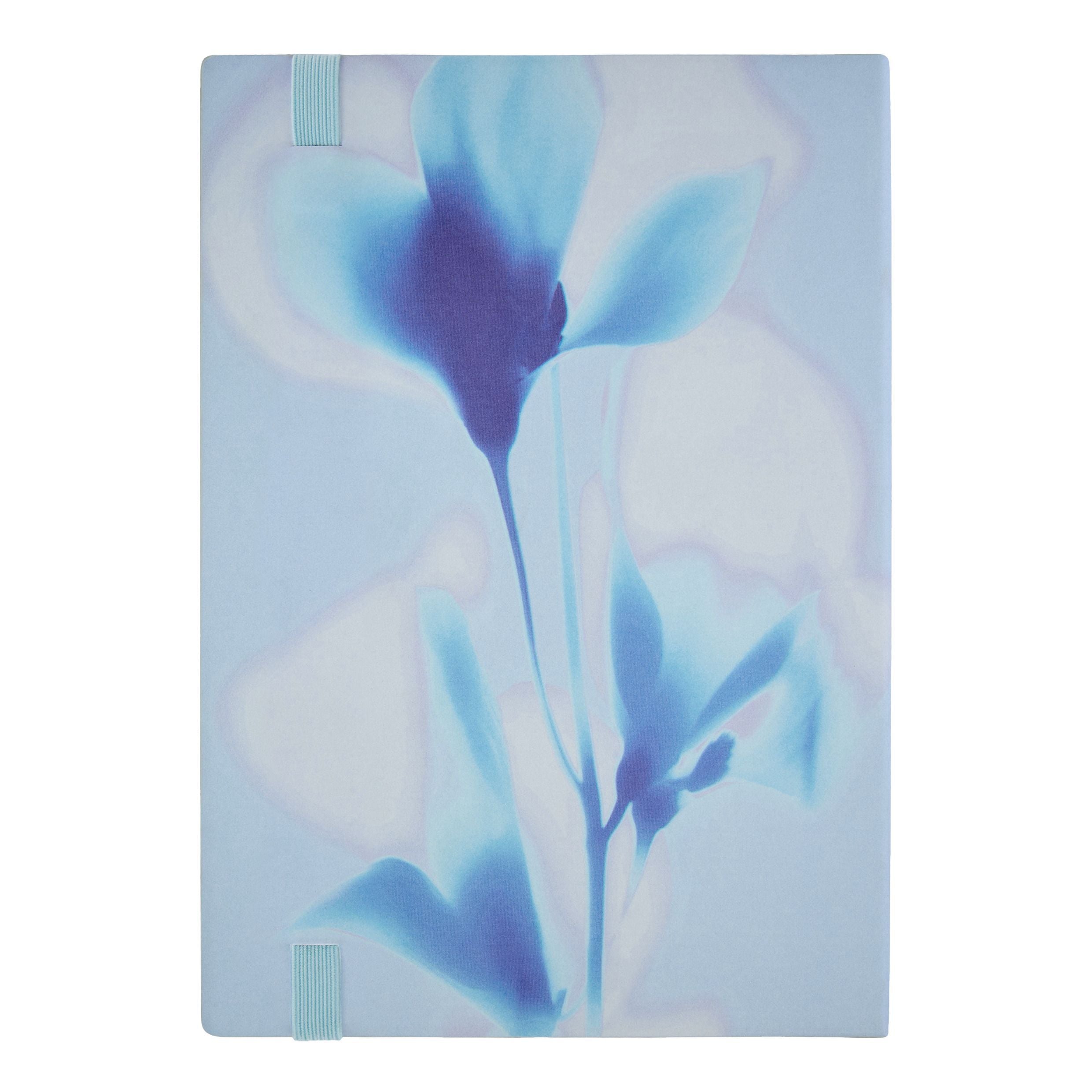 Notebook A5 Holographic Flower Light Blue Lined