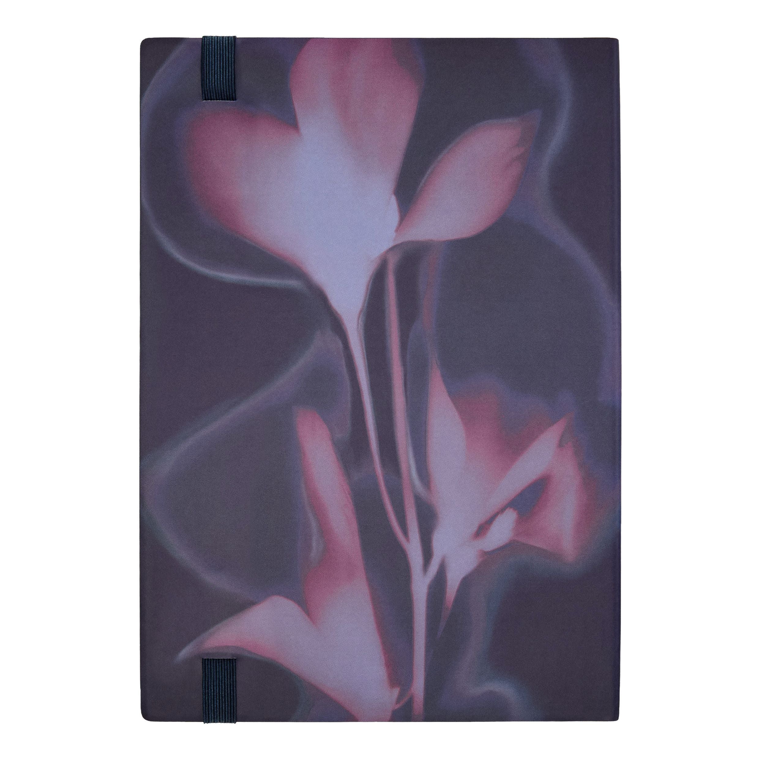 Notebook A5 Holographic Flower Light Blue Lined