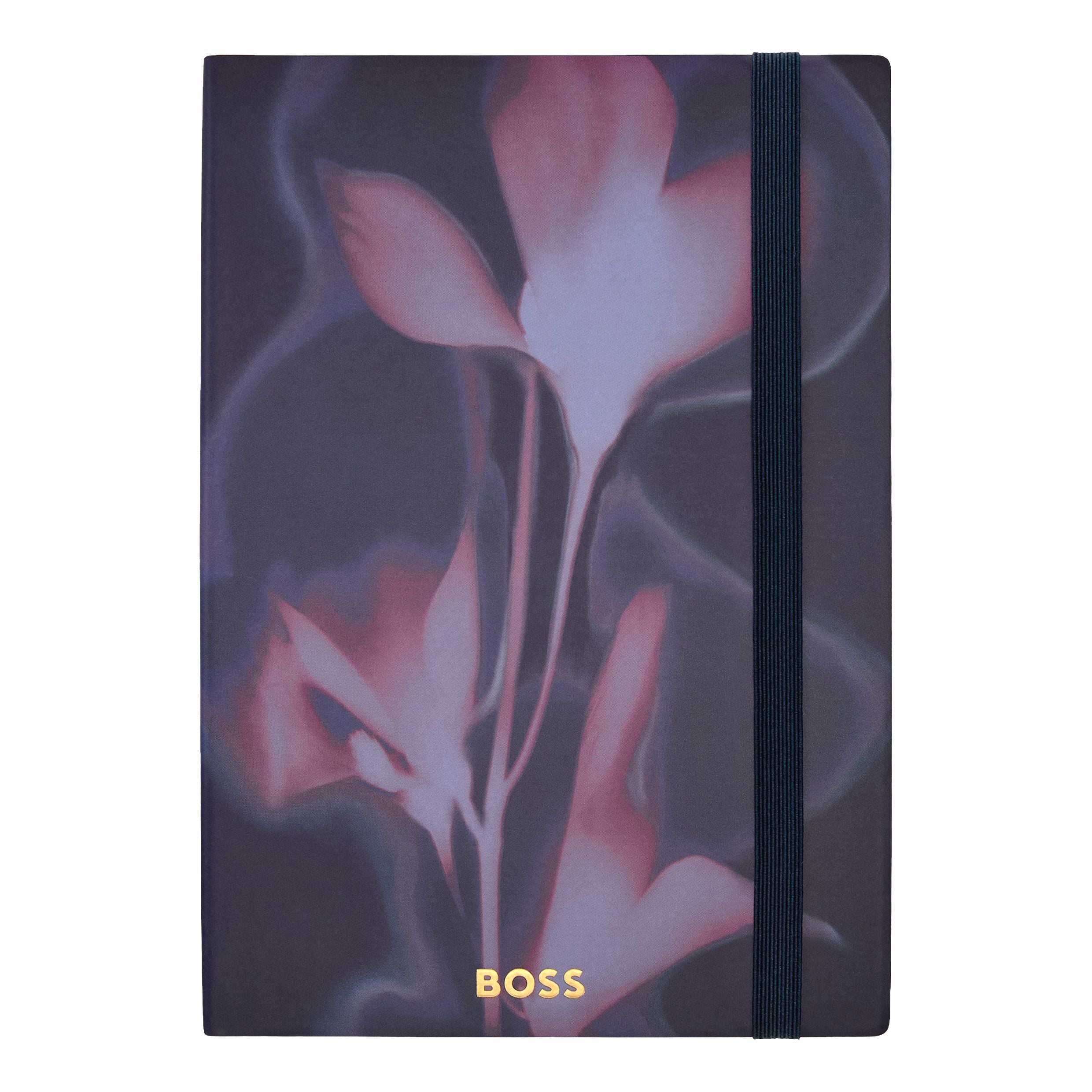 Notebook A5 Holographic Flower Light Blue Lined