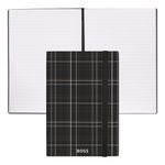 Notebook A5 Checkered Black Lined