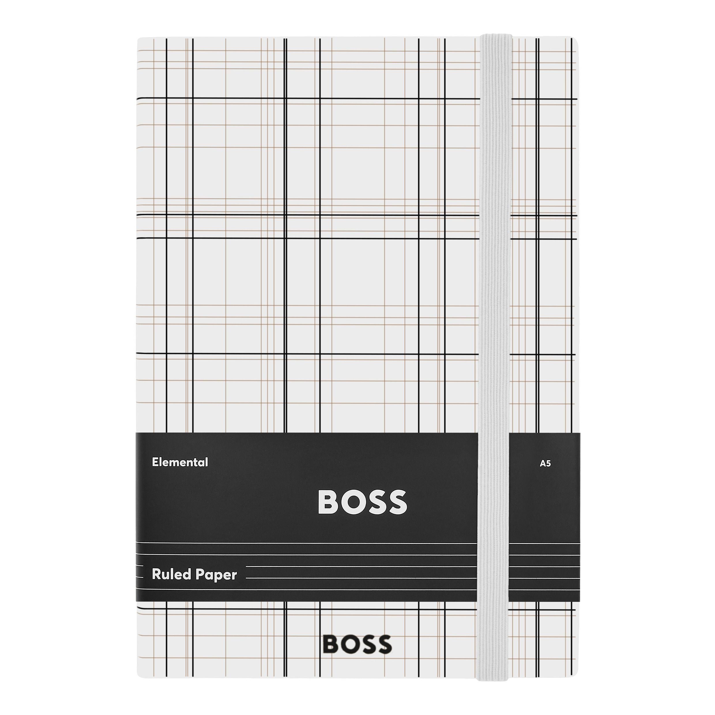 Notebook A5 Checkered Black Lined