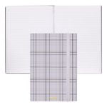 Notebook A5 Checkered Black Lined