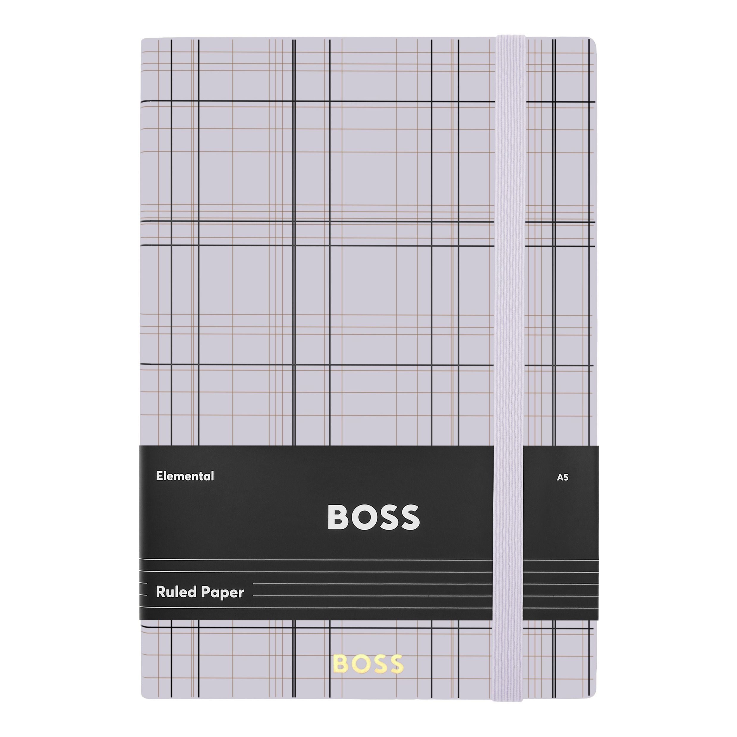 Notebook A5 Checkered Black Lined