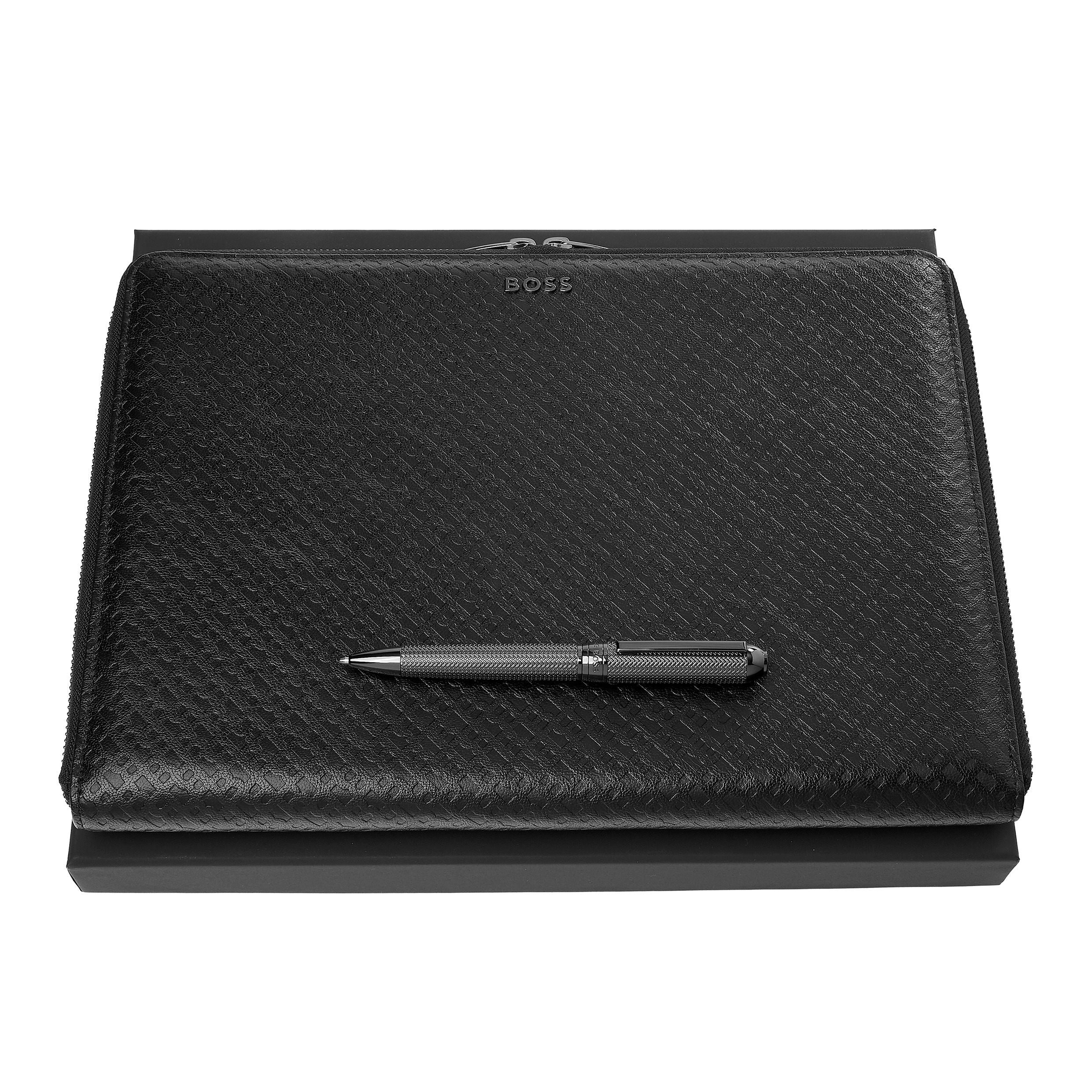 Set Hugo Boss (Ballpoint Pen & Conference Folder A4)