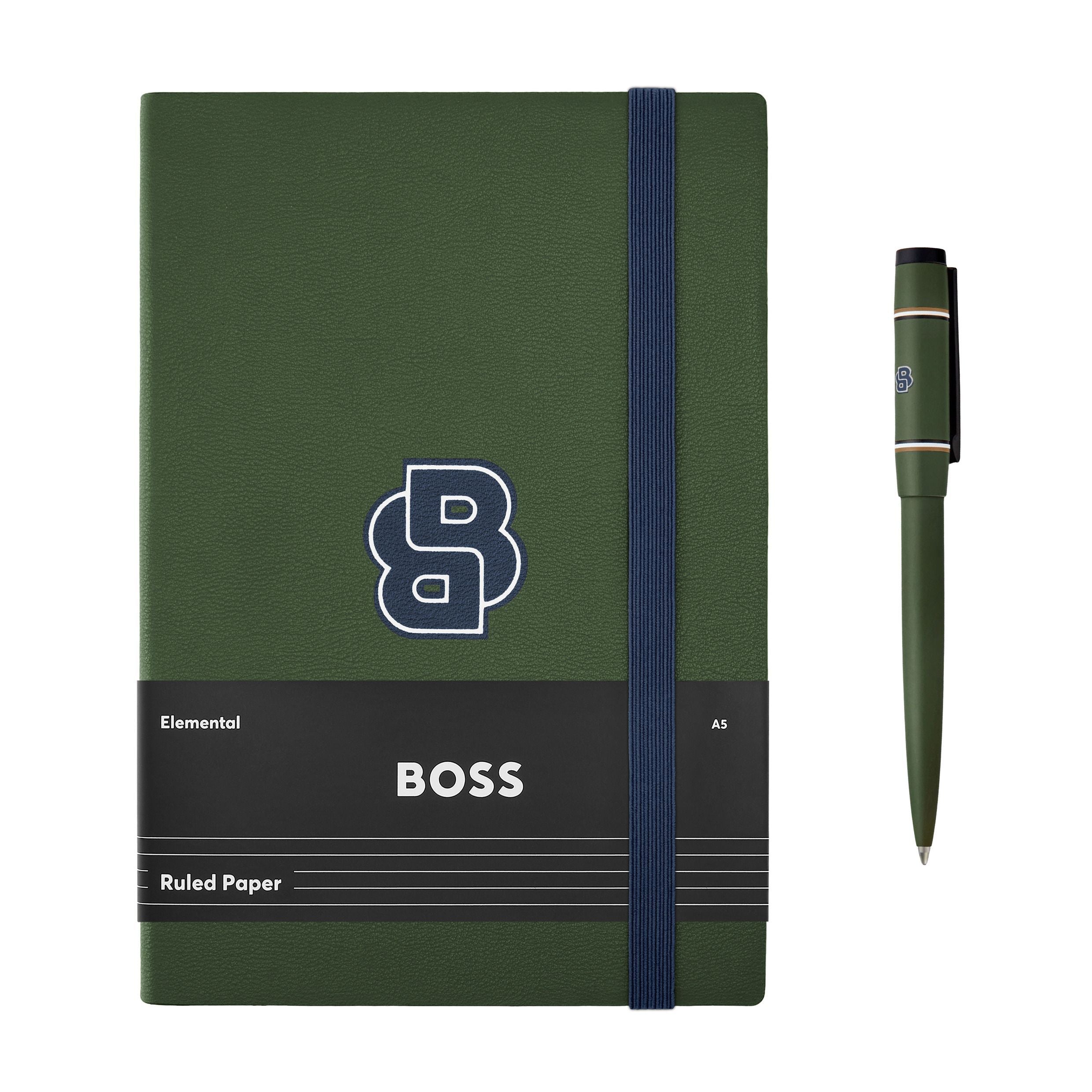 Set Hugo Boss Black (Ballpoint Pen & Note Pad A5)