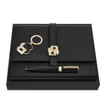 Set Hugo Boss Black & Gold (Ballpoint Pen, Folder A5 & Key Ring)