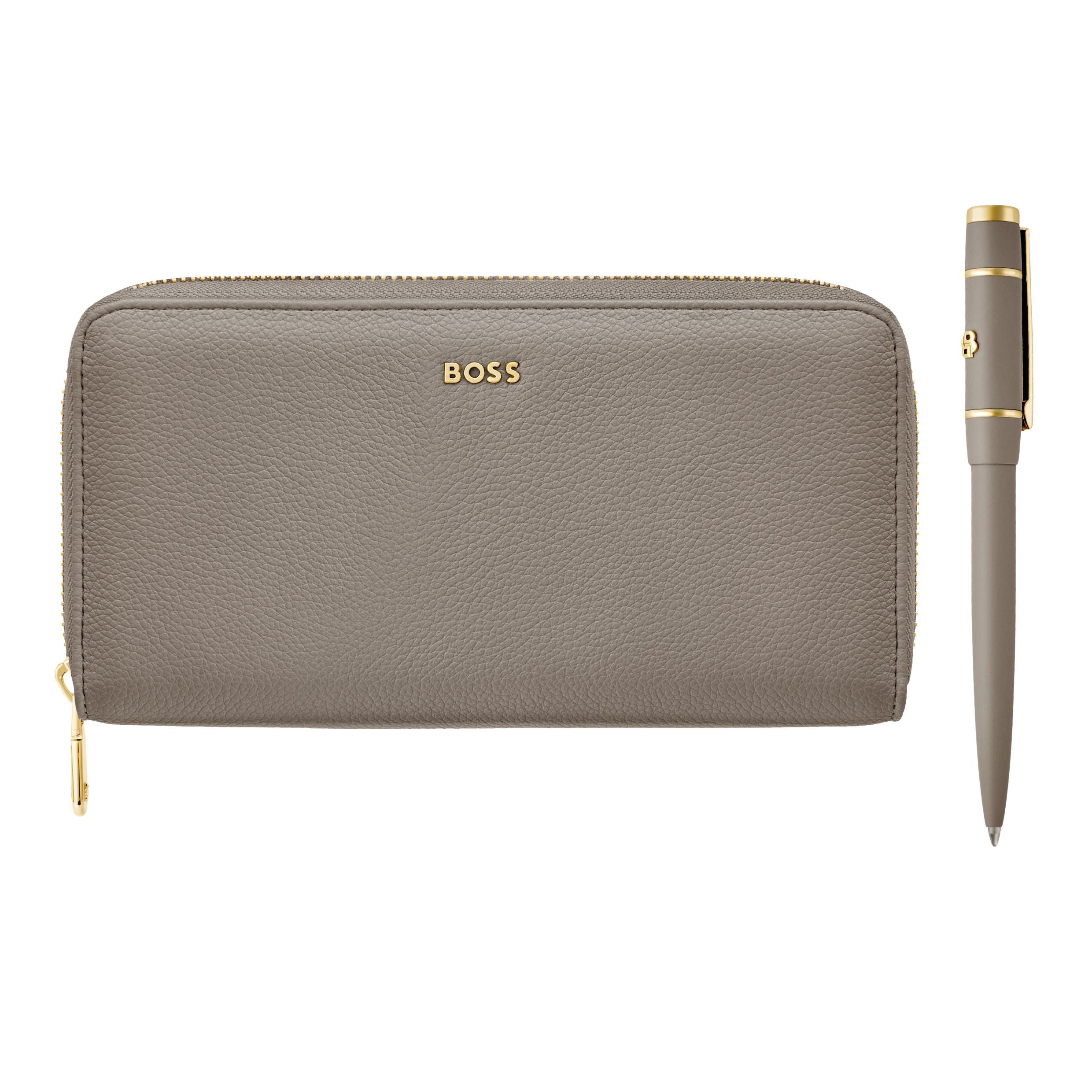 Set Hugo Boss Black (Ballpoint Pen & Travel Purse)