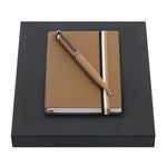 Set Hugo Boss Camel (Ballpoint Pen & Note Pad A6)
