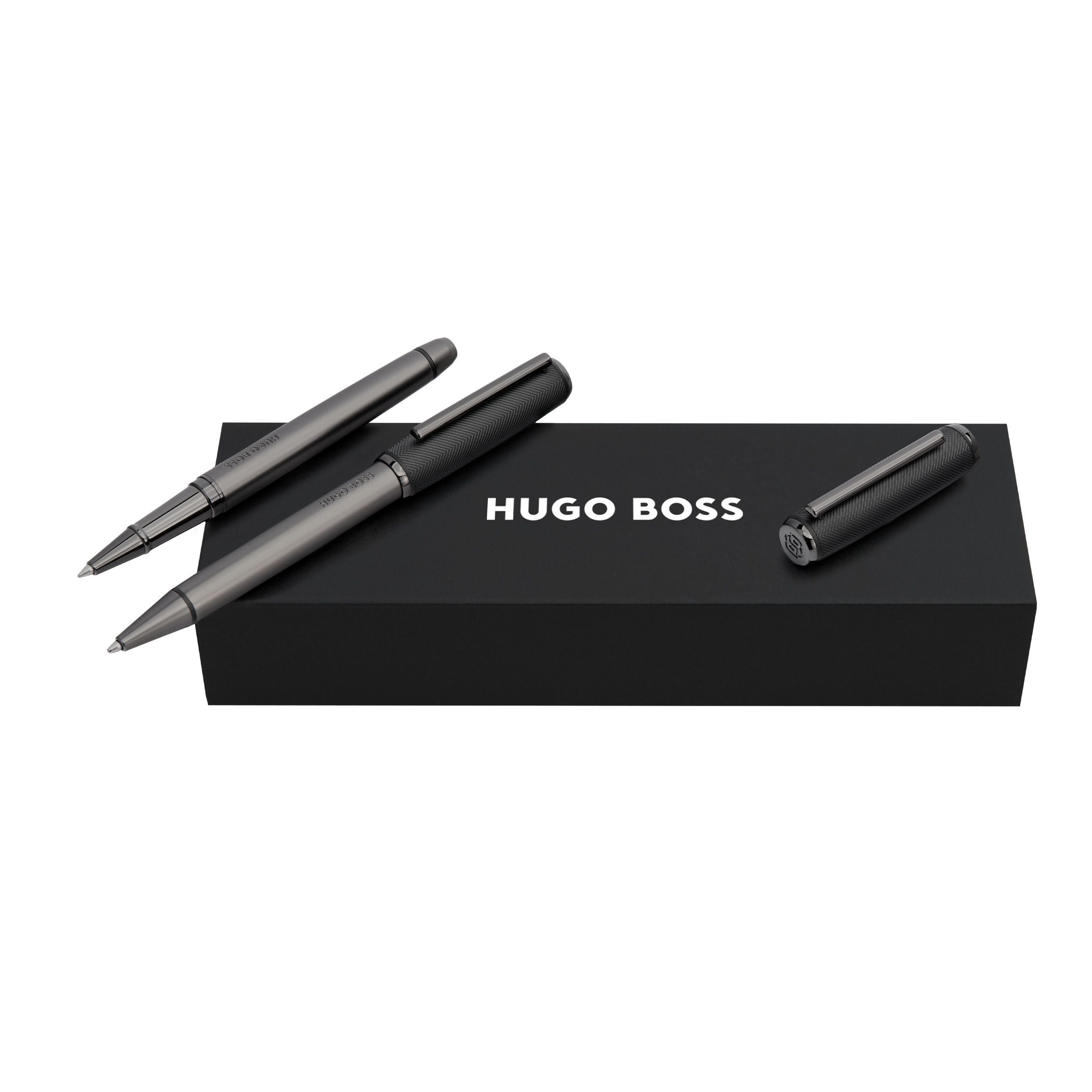 Set Pace Black & Gun (Ballpoint Pen & Rollerball Pen)