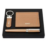 Set Hugo Boss Camel (Fountain Pen, Key Ring & Card Holder)