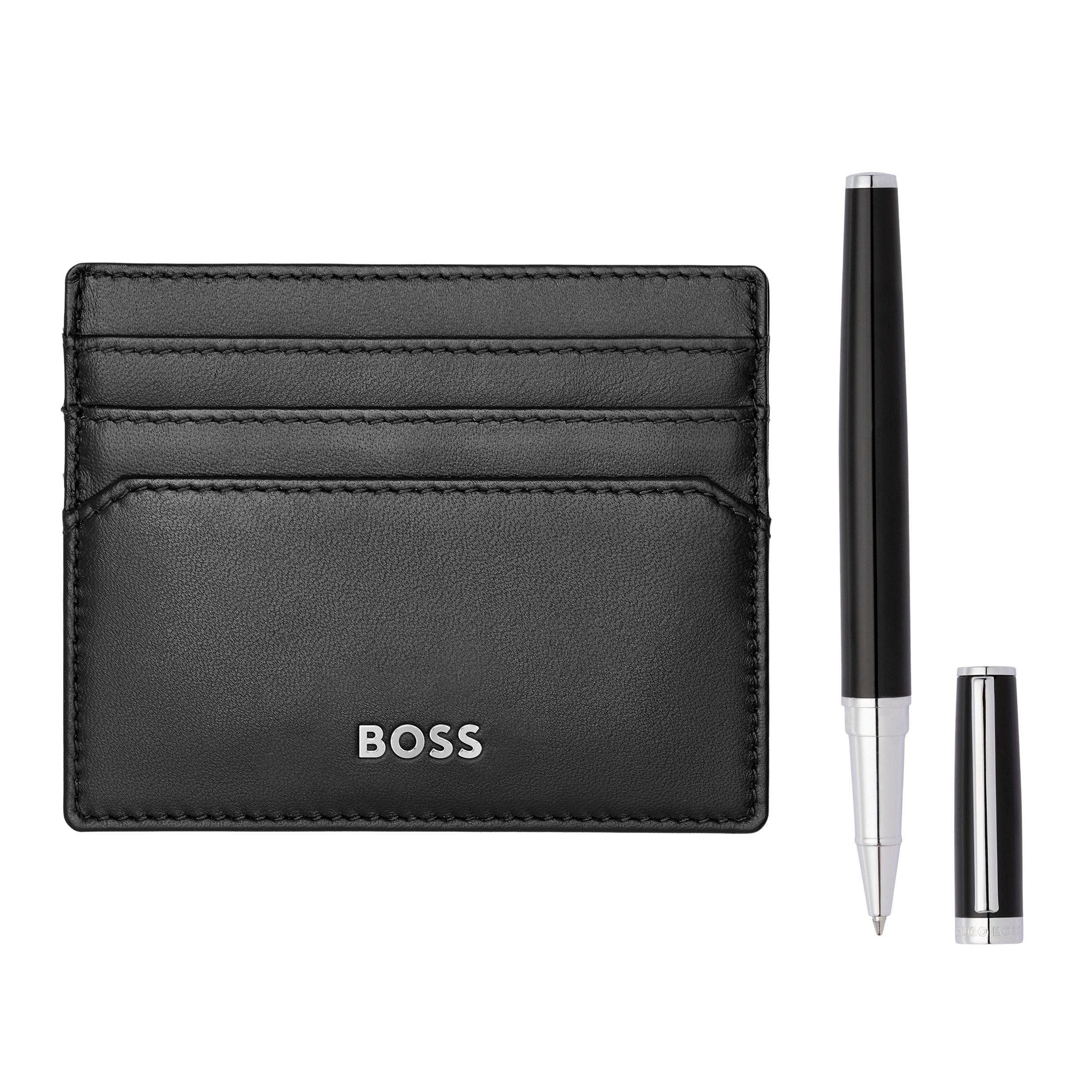 Set Hugo Boss Black (Rollerball Pen & Card Holder)
