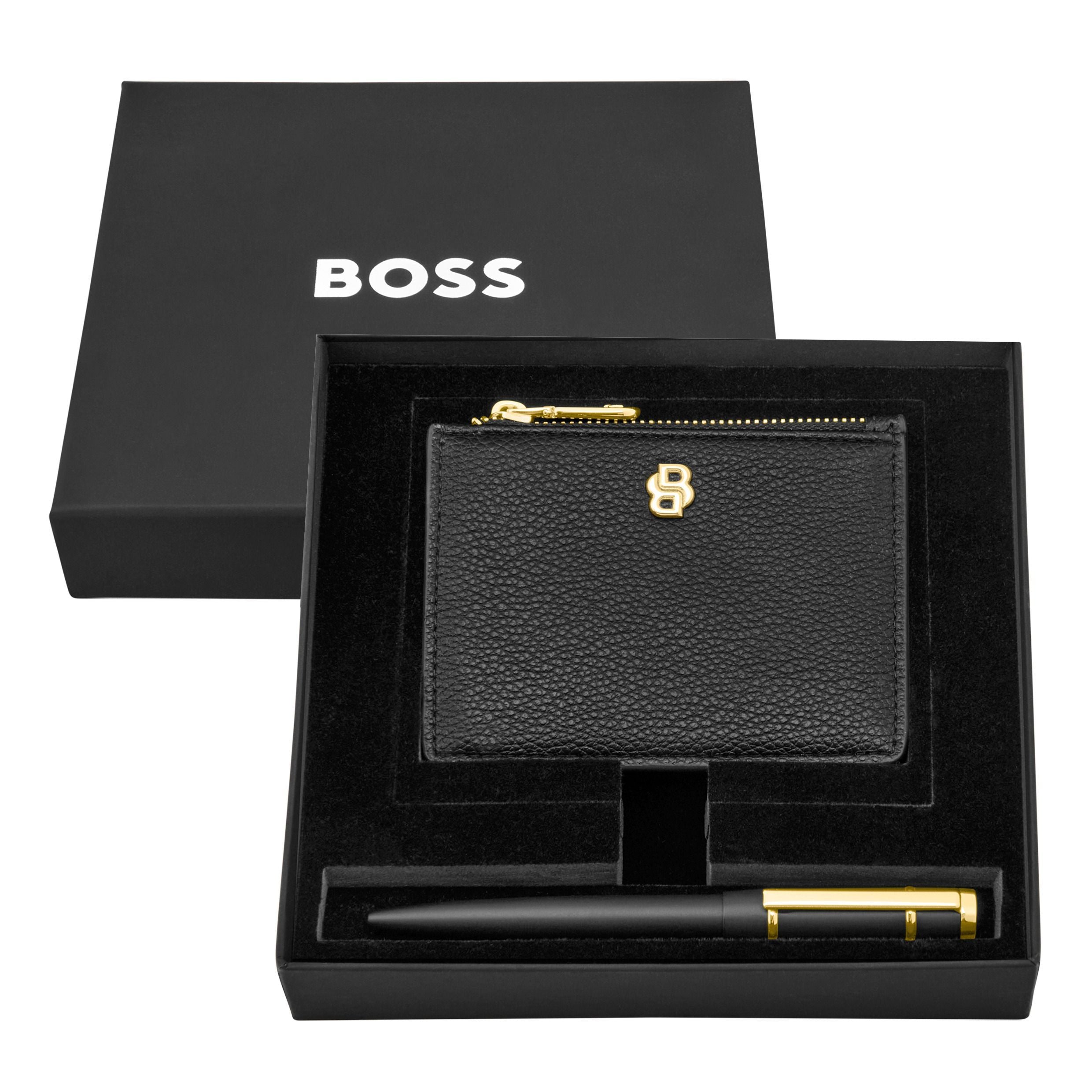 Set Hugo Boss Black (Ballpoint Pen & Card Holder)