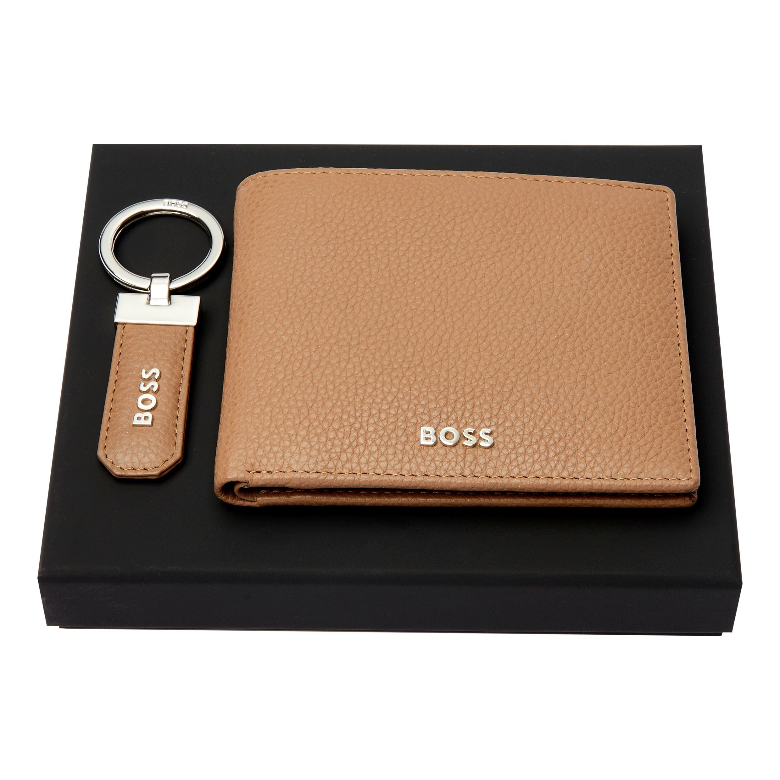 Set Classic Grained Black (Key Ring & Wallet)