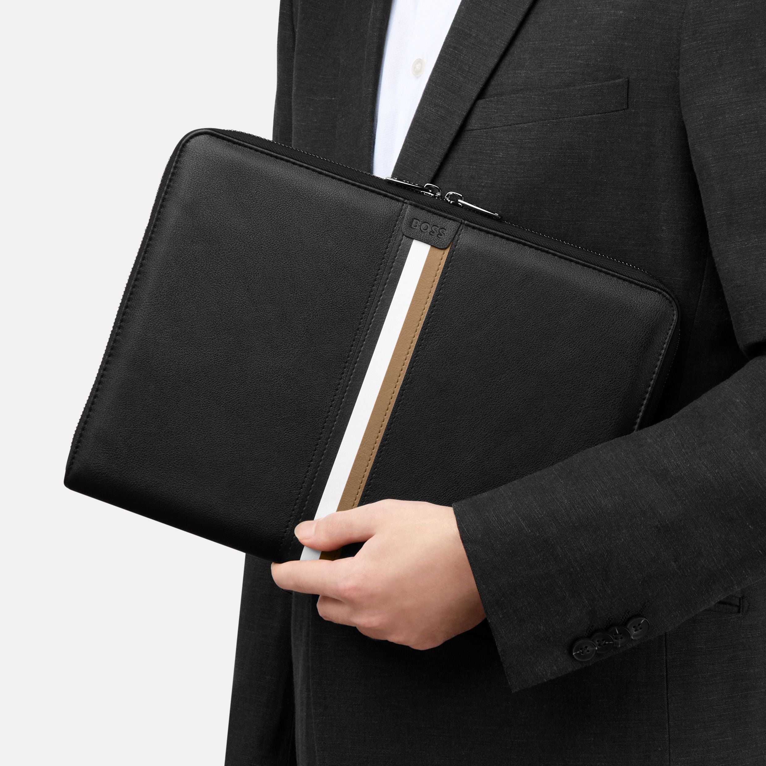 Conference Folder Zip A4 Iconic Black