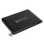 Conference Folder Zip A4 Boss Cut Out Black & Grey
