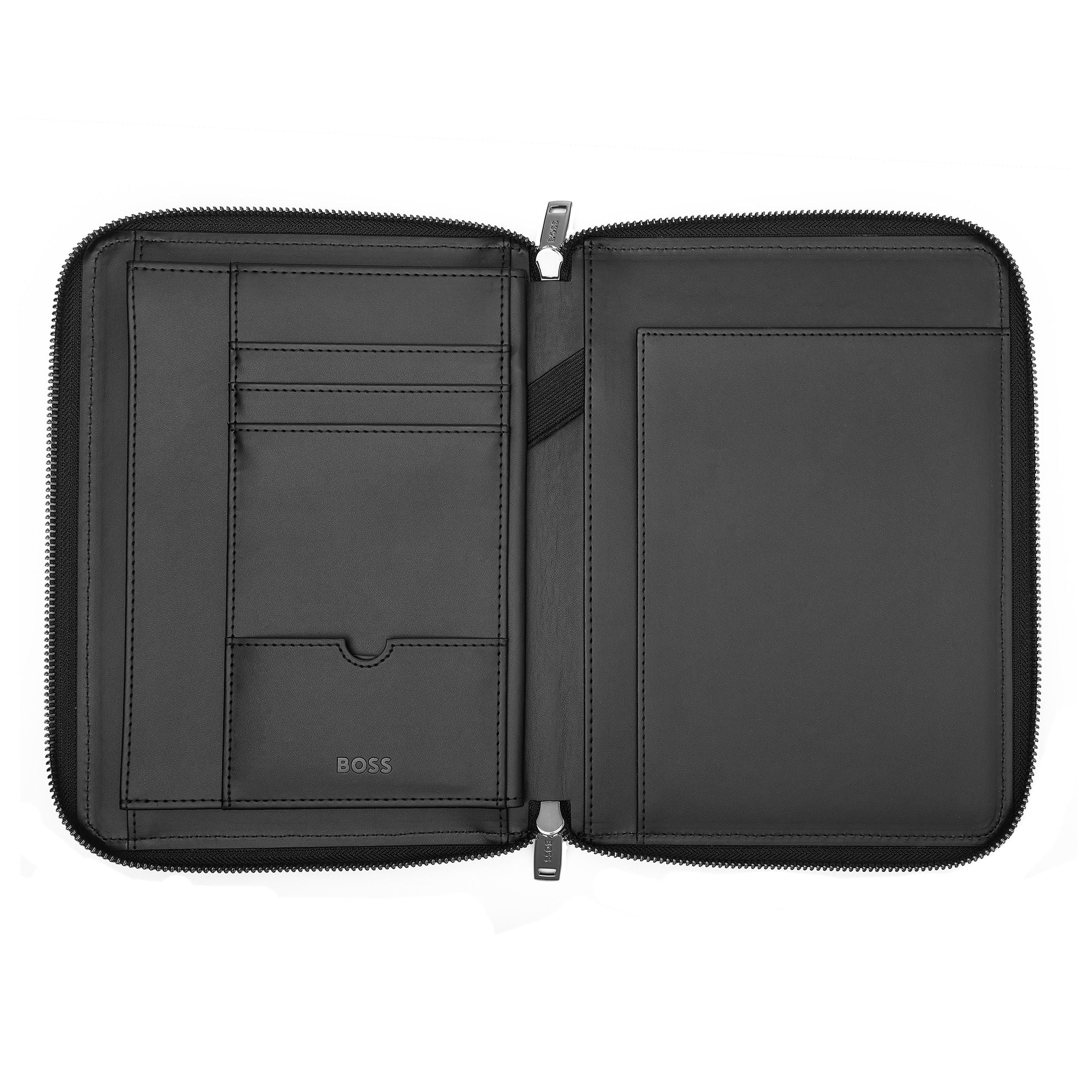 Conference Folder A5 Monogram Zipped Black