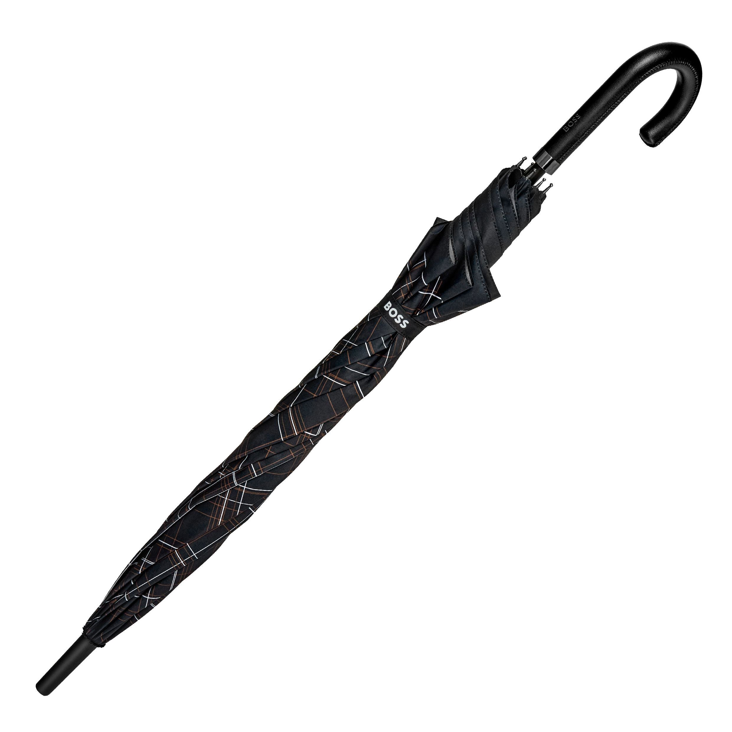 Umbrella Checkered Black