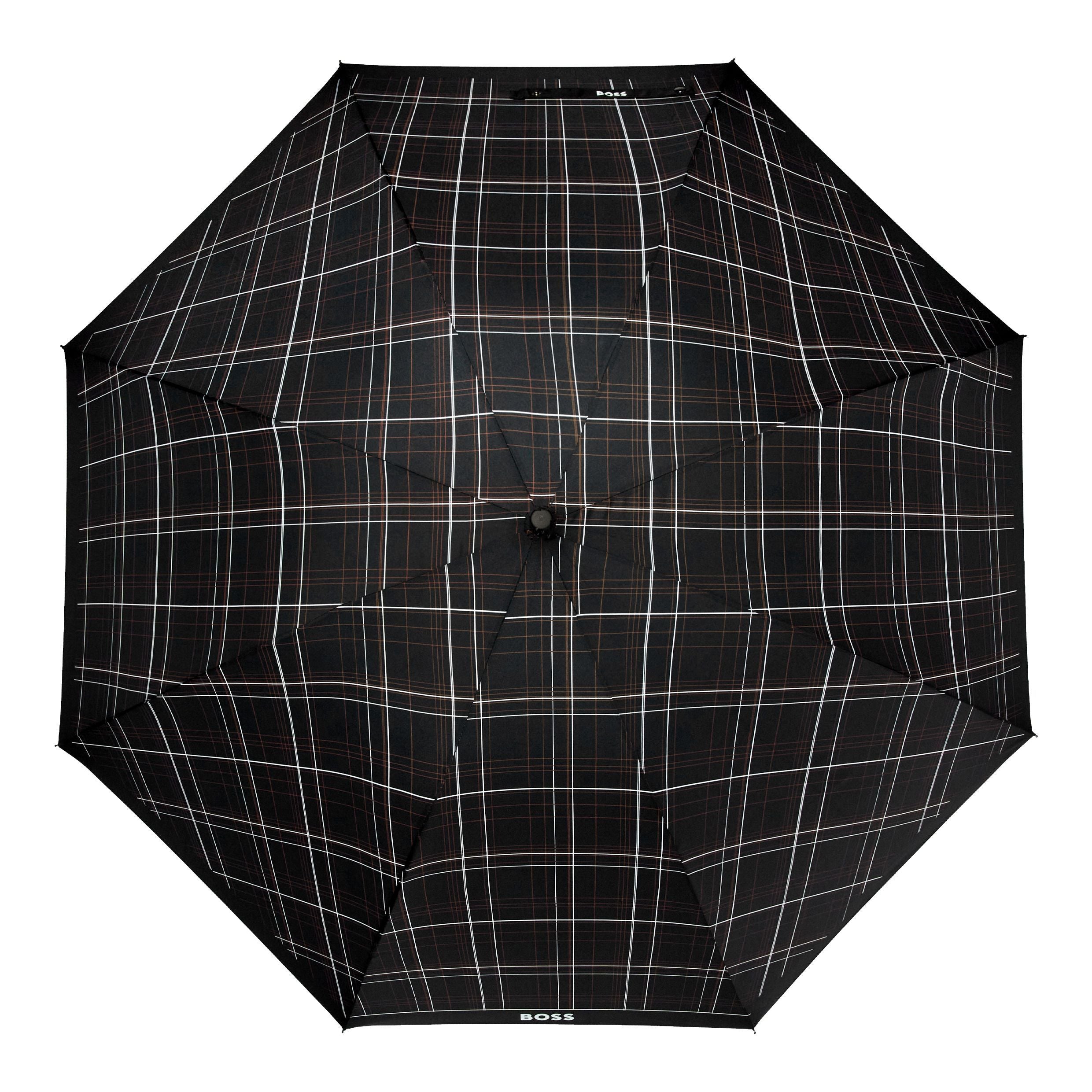 Umbrella Checkered Black