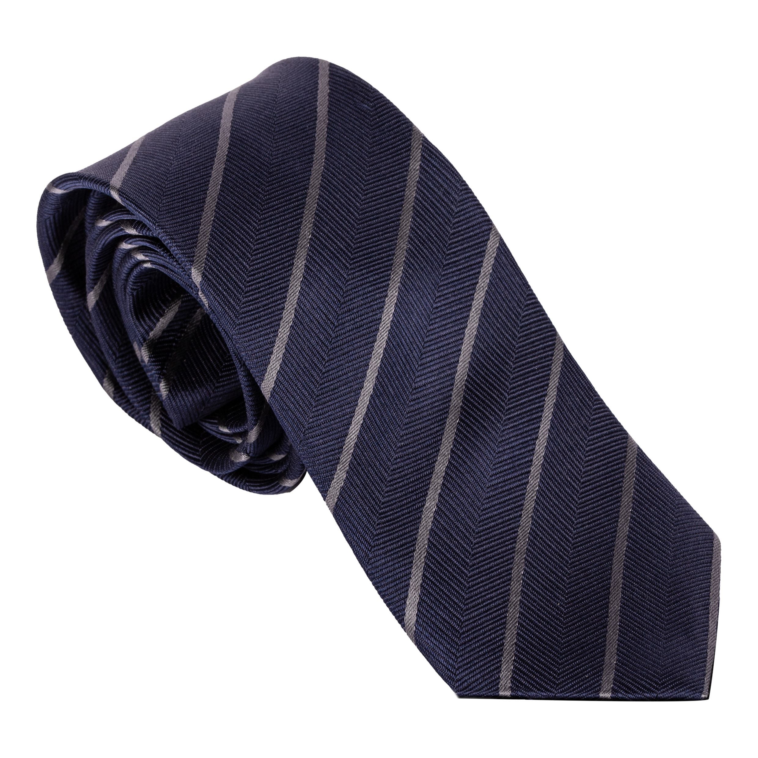 Silk Tie Lorem Grey