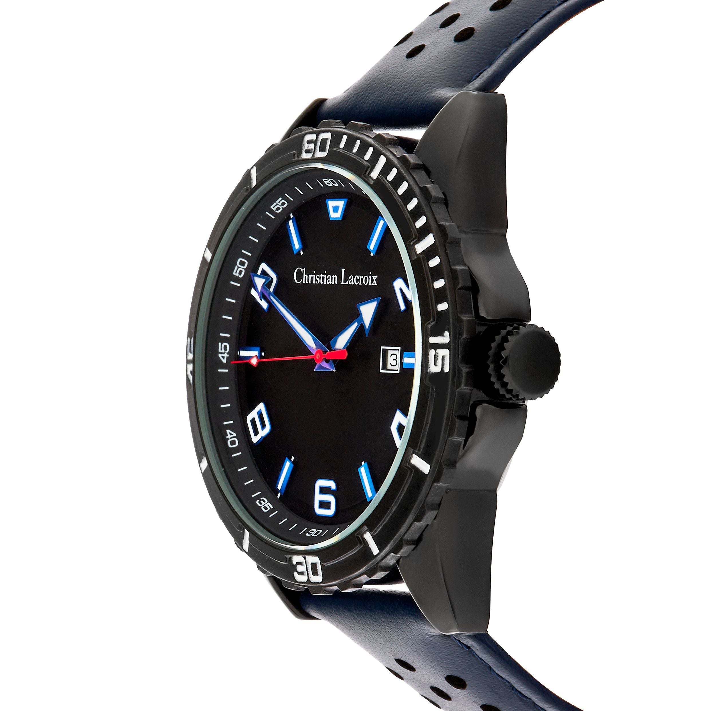 Date Watch Sol Black & Chrome