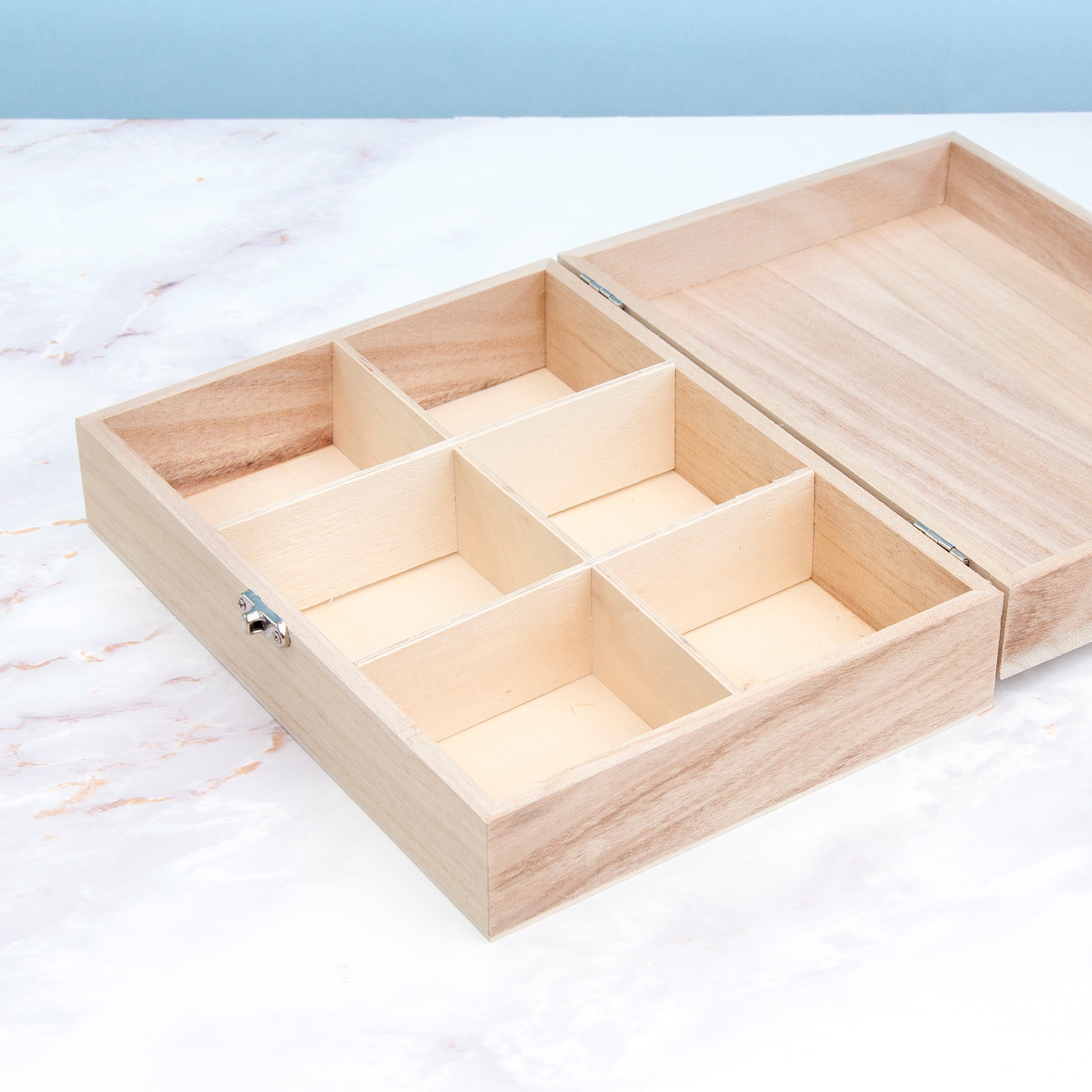 Wooden Tea Box with Tea Selection