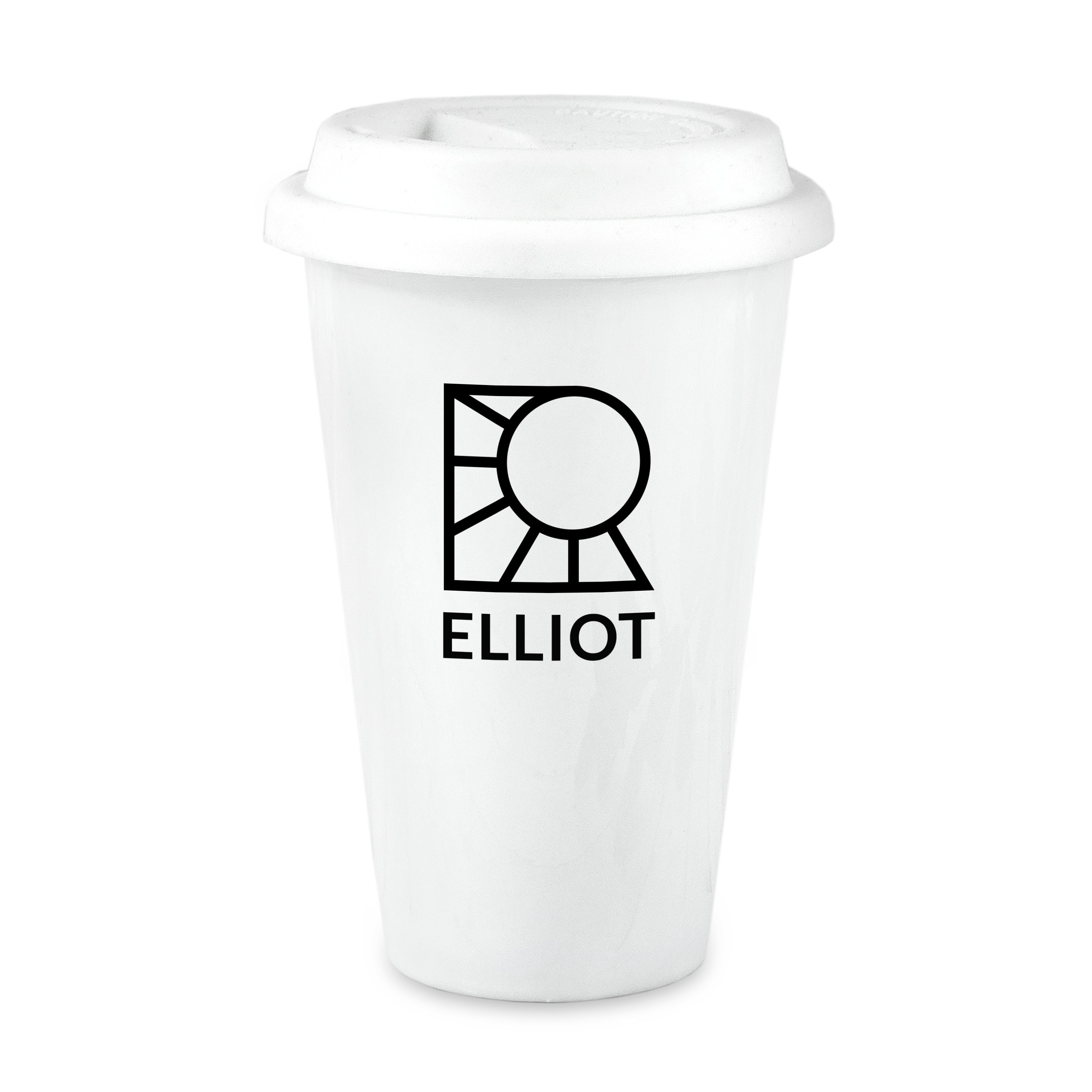 12oz Double Jacketed Ceramic Travel Mug
