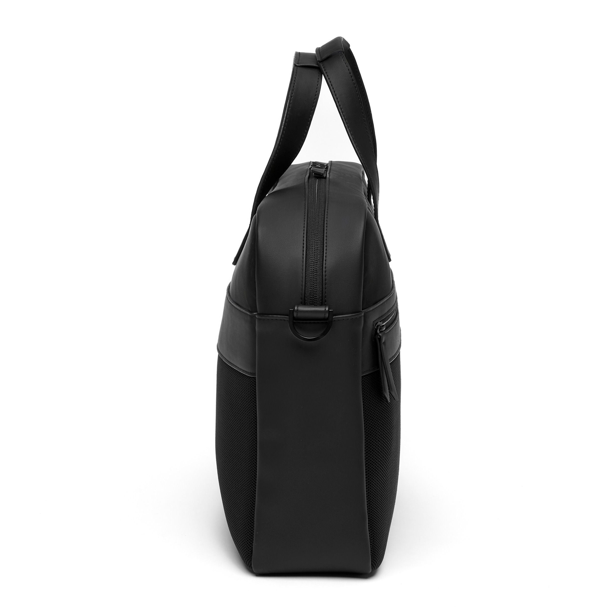 Document Bag Whiteline Black