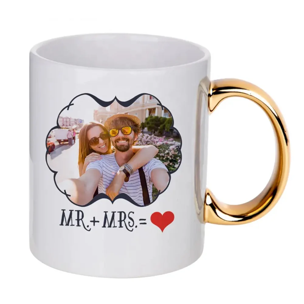 11oz Durham Mug with Gold Handle