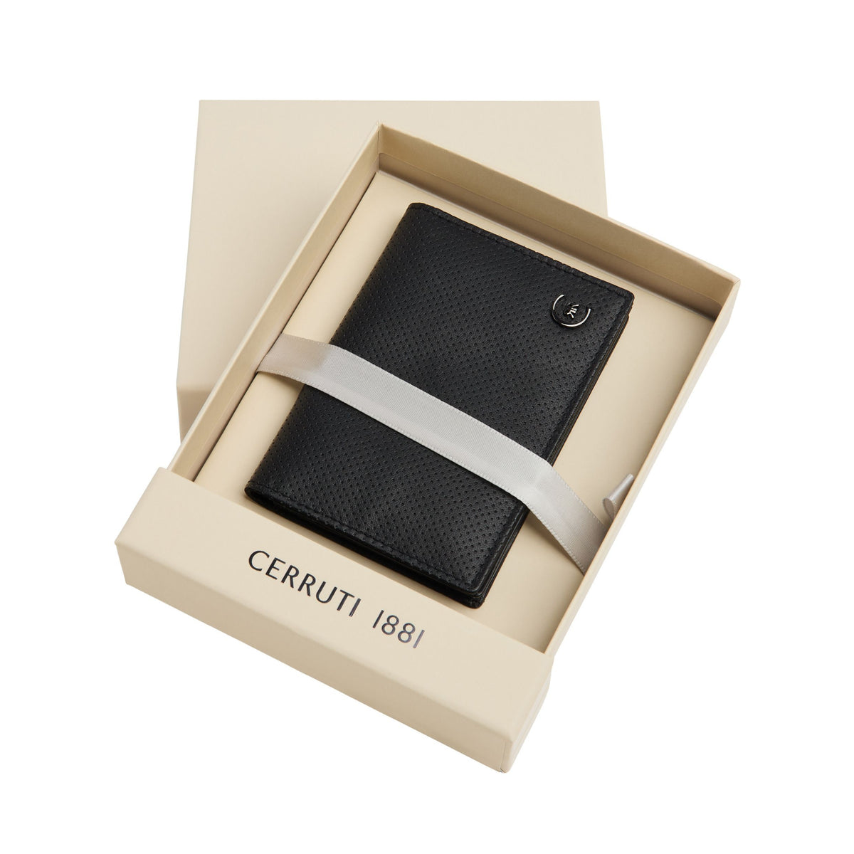 Card Holder With Flap Islington Black