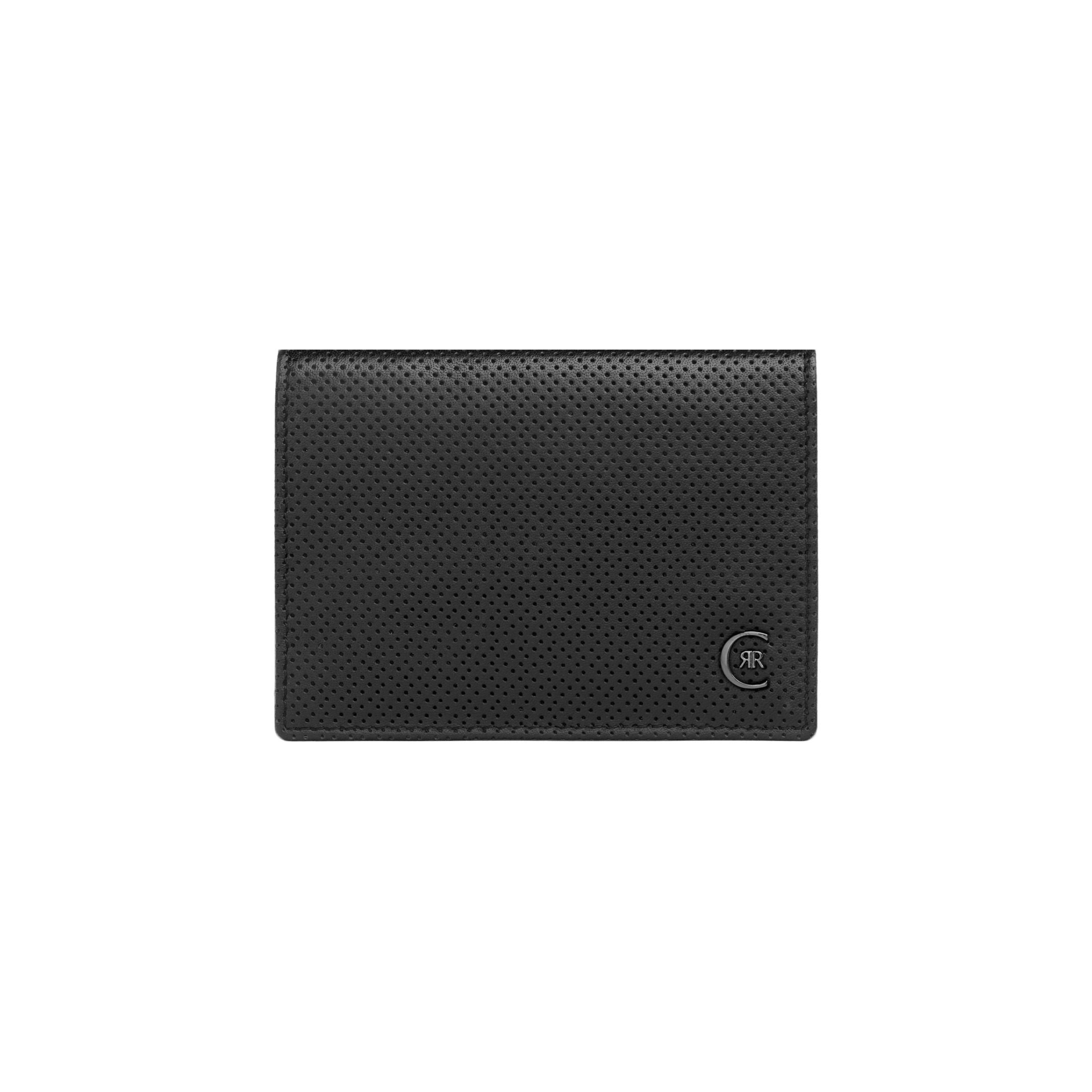 Card Holder With Flap Islington Black