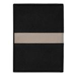 Passport Holder Delano Taupe & Black