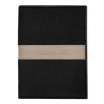 Passport Holder Delano Taupe & Black