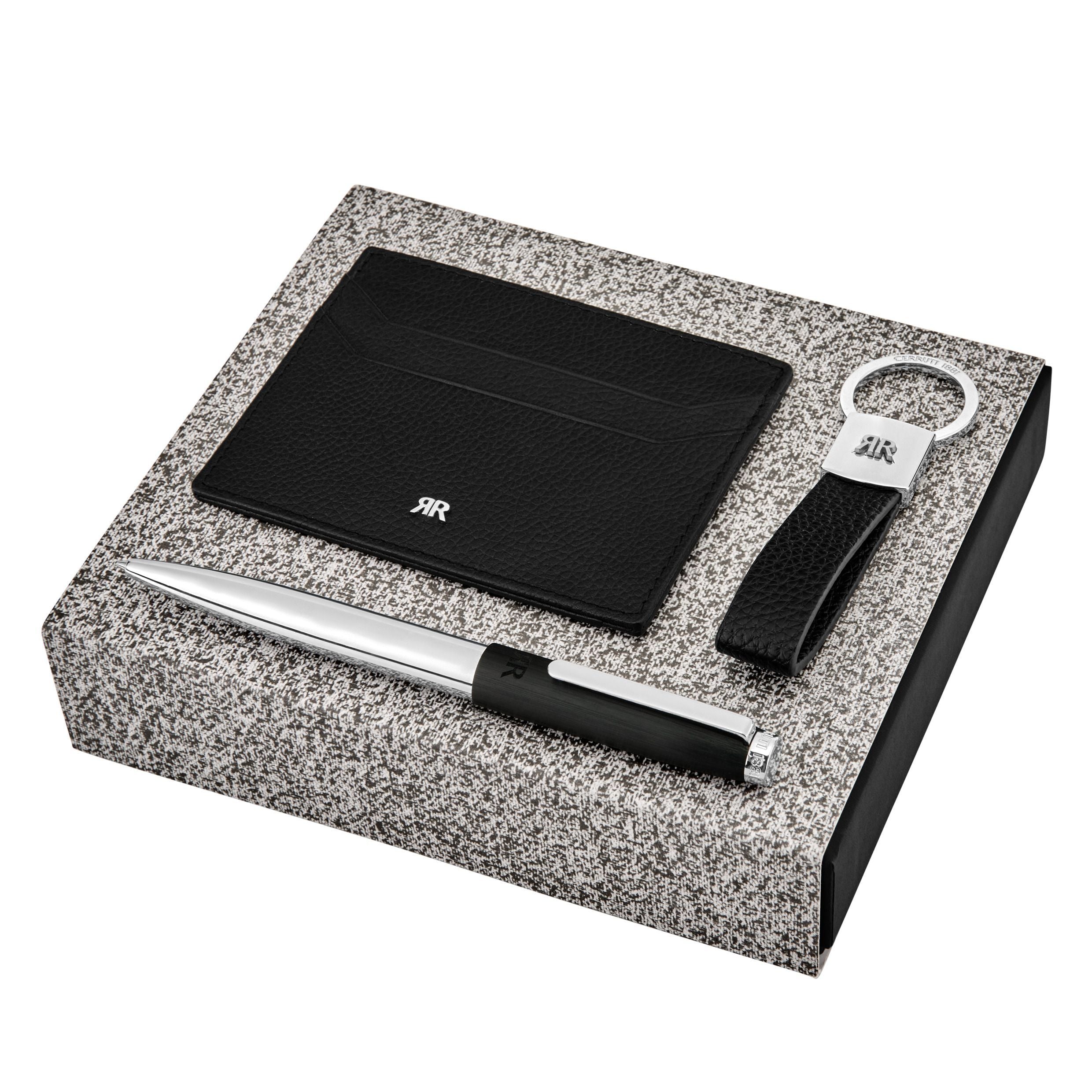 Set Cerruti 1881 (Ballpoint Pen, Key Ring & Card Holder)